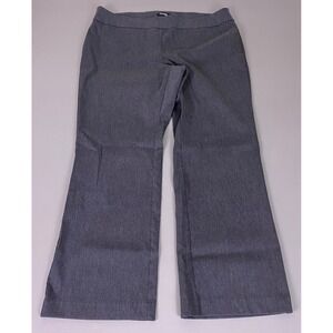 George‎ Bootcut Dress Pants Women's 20WP Petite Plus Gray Stretch Pull On